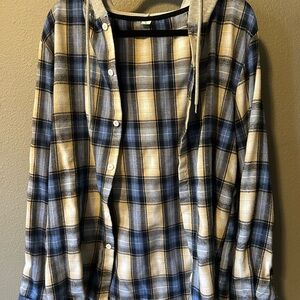 Hooded flannel